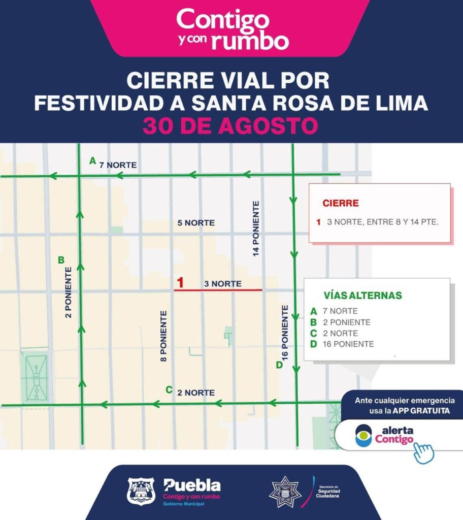 ¡ALERTA! Habrá cierres peatonales por fiestas patronales de Puebla capital; te decimos cuándo y dónde