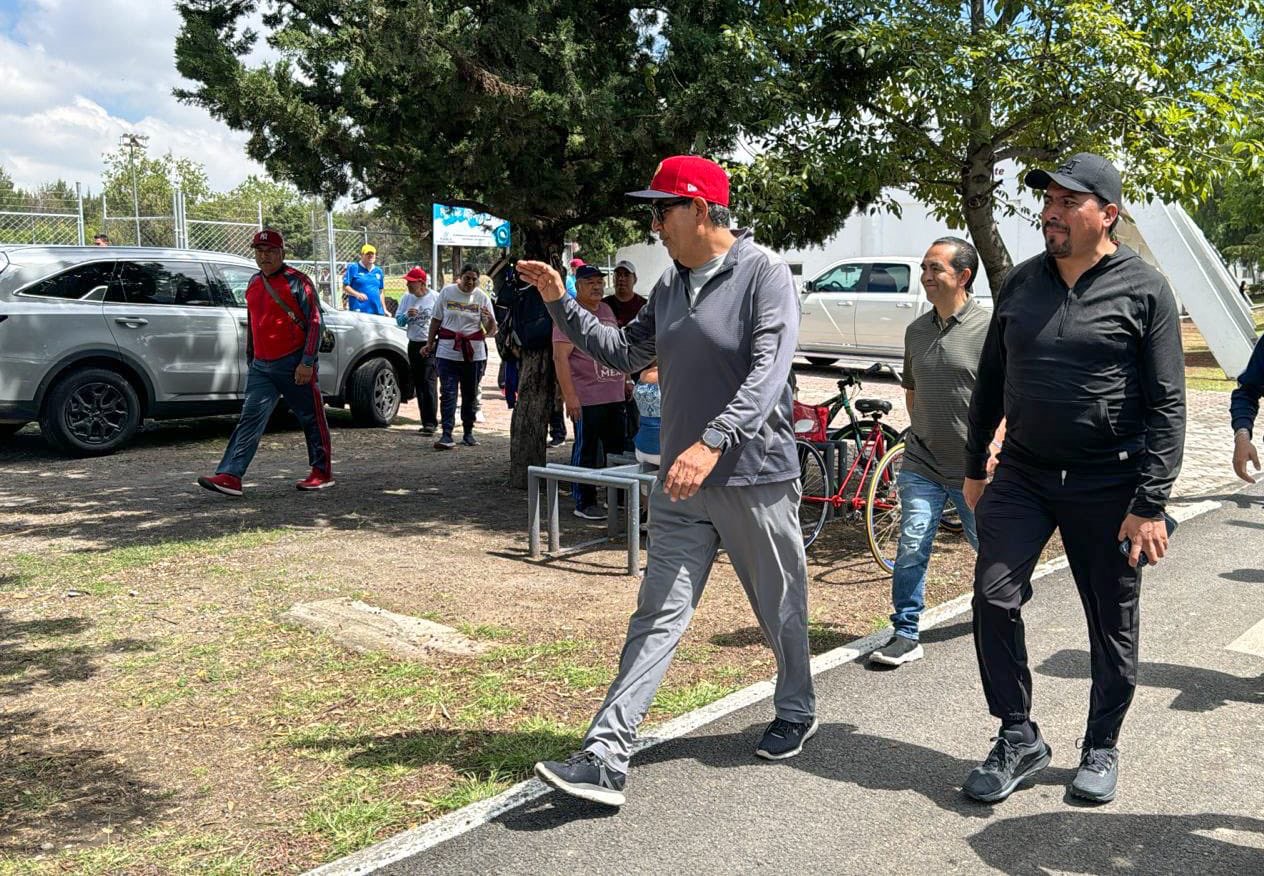 Sergio Salomón recorrió el Parque Ecológico