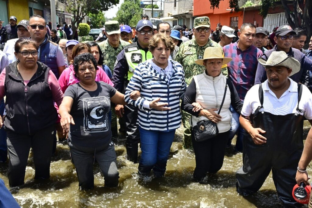 Delfina Gómez intensifica labores para atender afectaciones por lluvias en Chalco