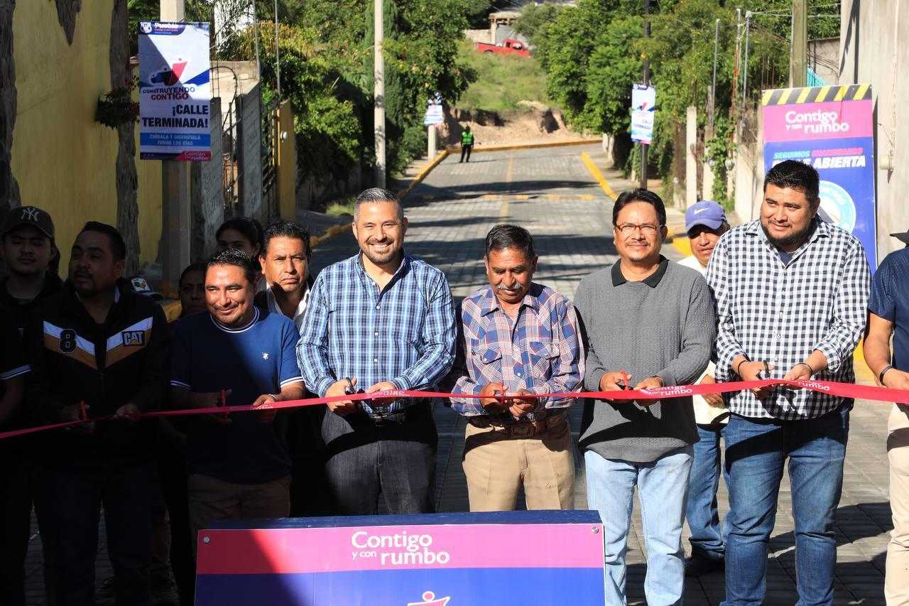 Con nuevas calles, Ayuntamiento de Puebla lleva el buen rumbo y resultados a Zacachimalpa