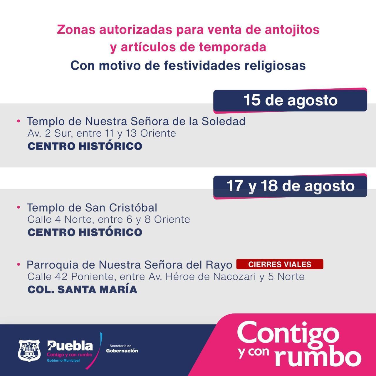 SEGOM brindará atención y vigilancia por festividades en la capital poblana