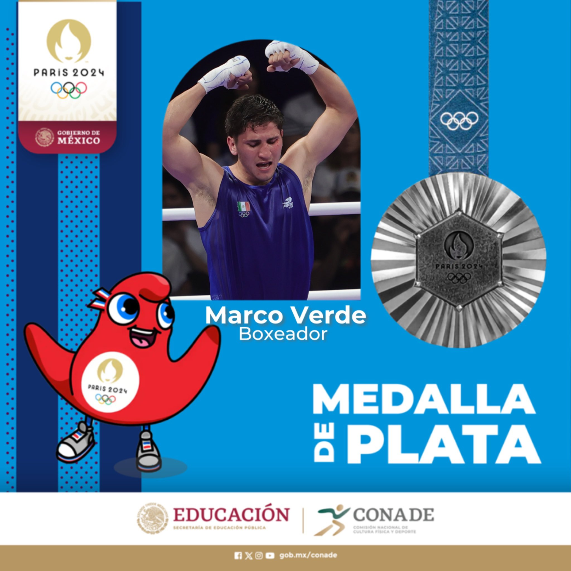 Marco Verde ganó medalla de plata en los Juegos Olímpicos