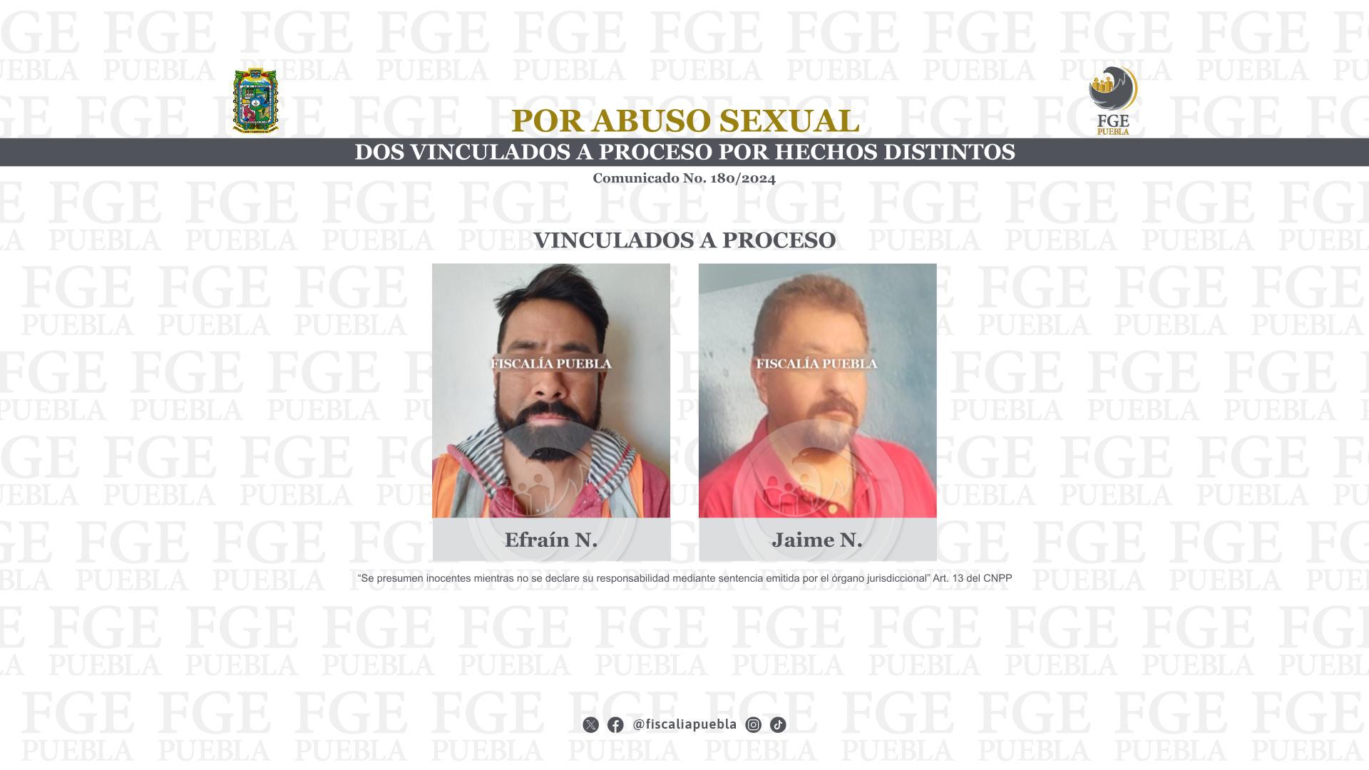 Por abuso sexual, dos vinculados a proceso por hechos distintos