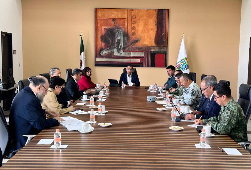Sergio Salomón retomó la mesa de seguridad en Puebla 