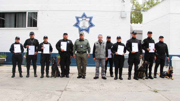 SSP certificó a 10 elementos del Comando Canófilo