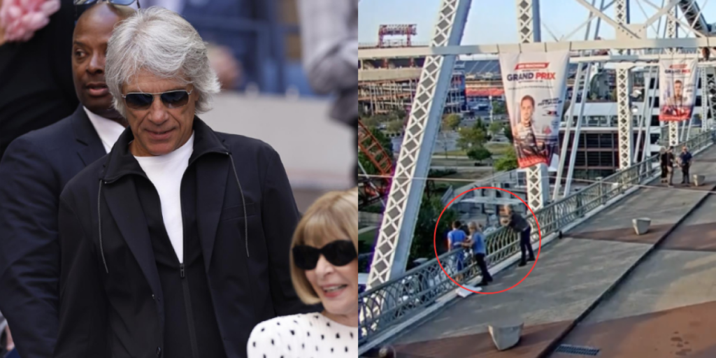 Jon Bon Jovi ayudó a persuadir a una mujer a bajar del borde de un puente de Nashville, dice la Policía
