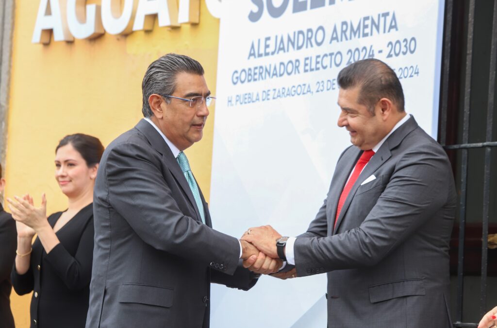 Coloca Sergio Salomón Bando para dar a conocer a Alejandro Armenta como próximo gobernador de Puebla