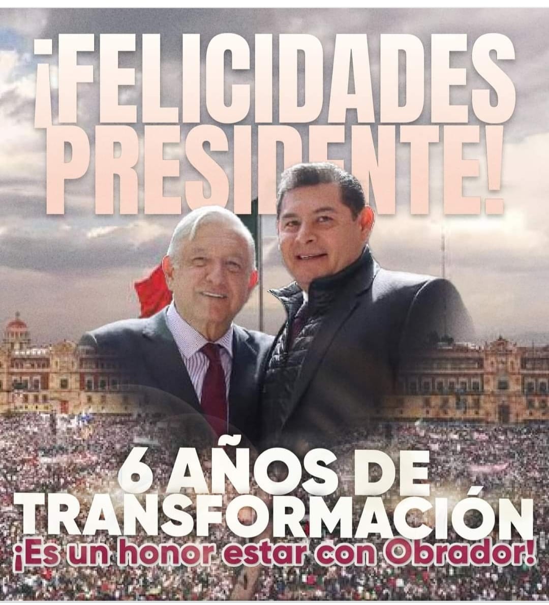 Alejandro Armenta reconoce a AMLO por la transformación de México