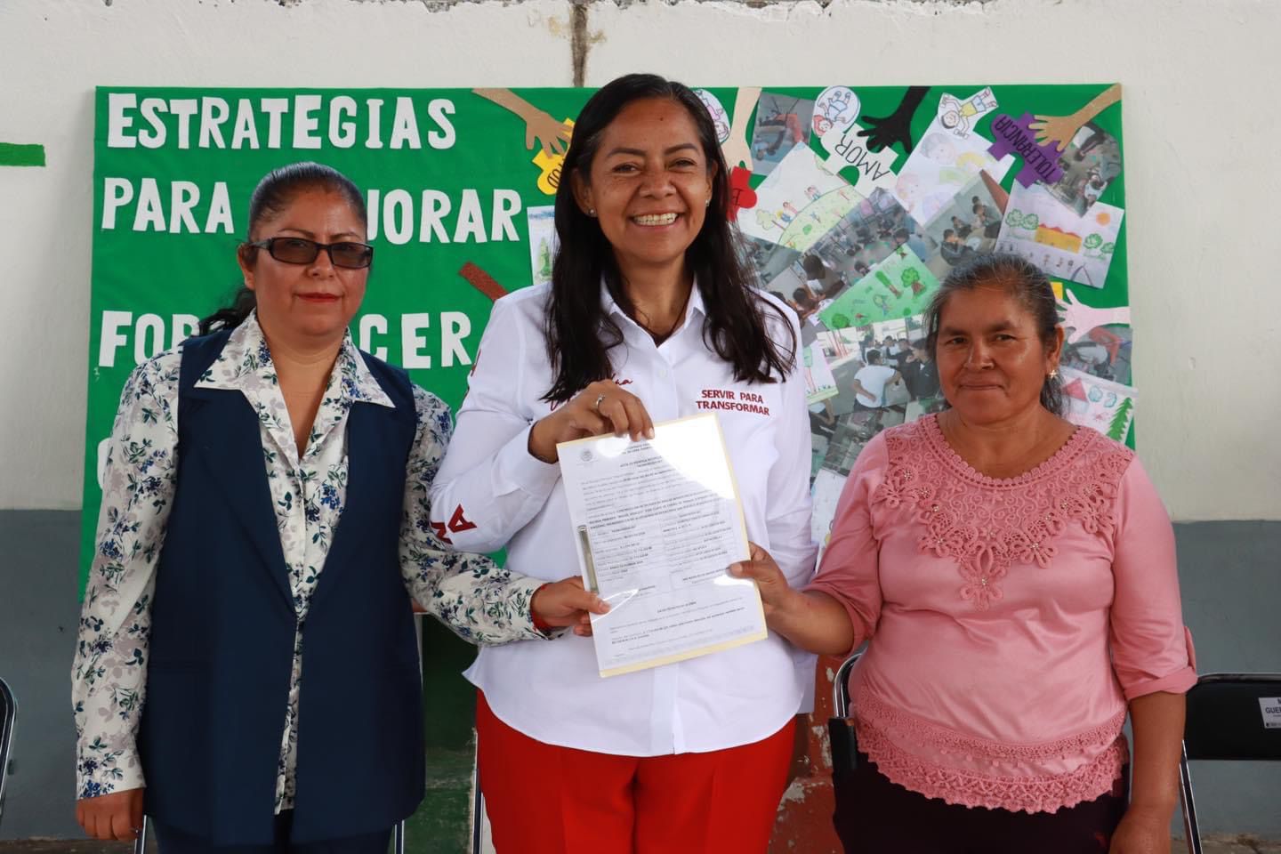 Desde Atlixco: Ariadna Ayala sigue con la entrega de infraestructura en escuelas