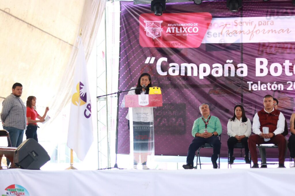 Ariadna Ayala encabeza el Teletón en Atlixco