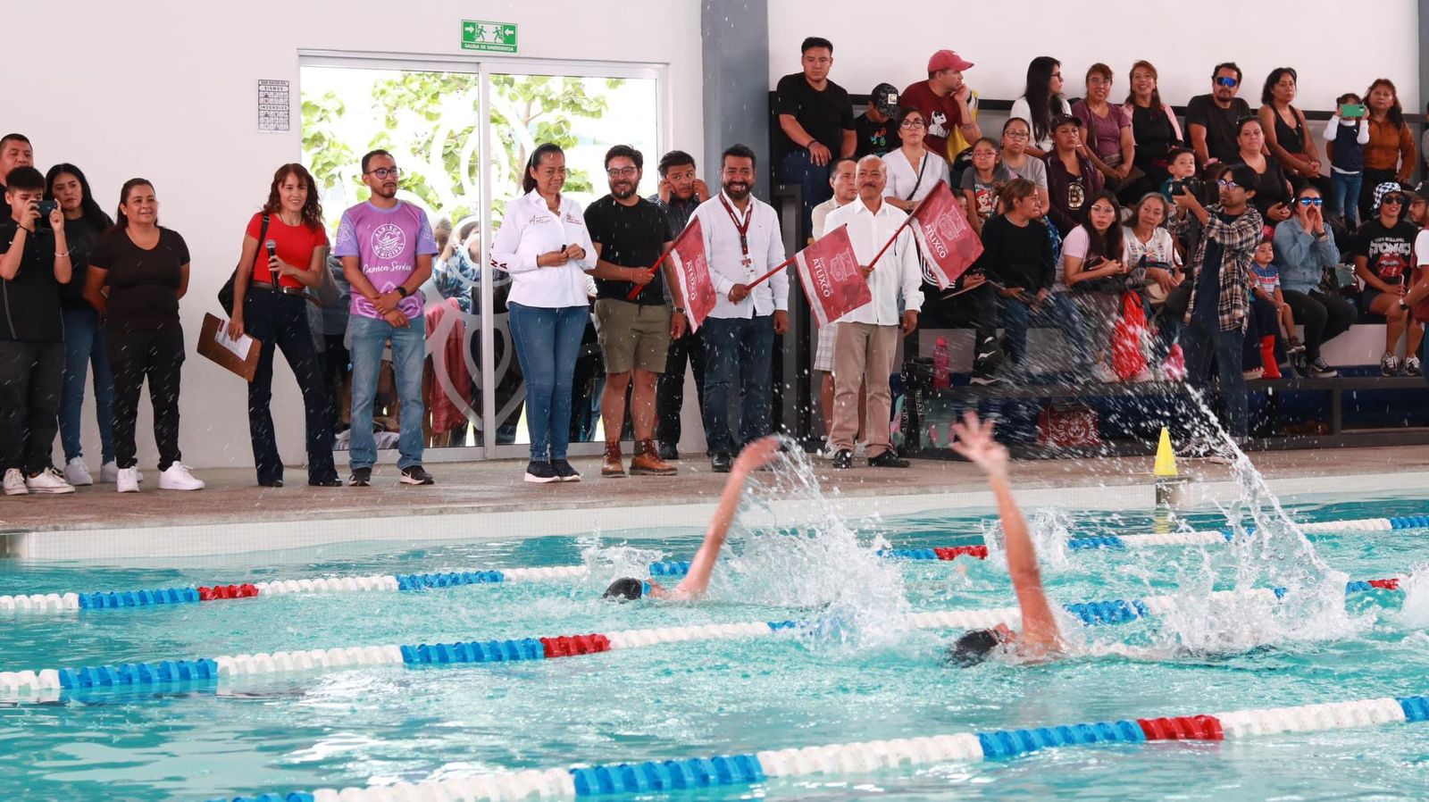 Con la alberca semiolímpica pública, Ariadna Ayala fomenta el deporte y la salud en Atlixco