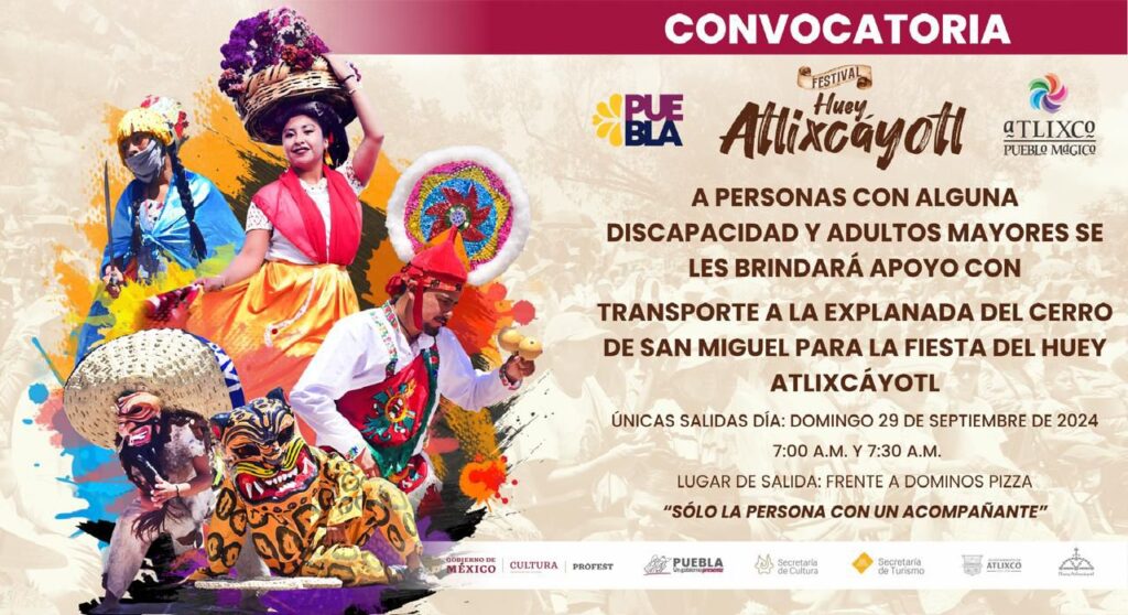 ¡Sigue estas recomendaciones para disfrutar el Huey Atlixcáyotl!