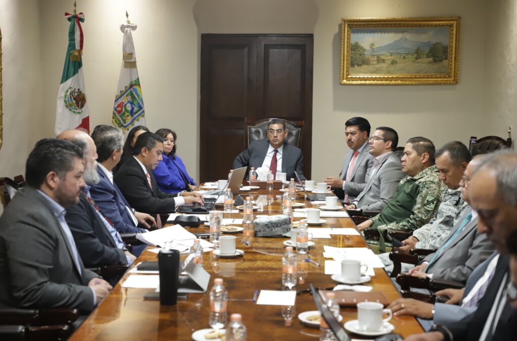 Sergio Salomón encabezó la mesa estatal de Seguridad