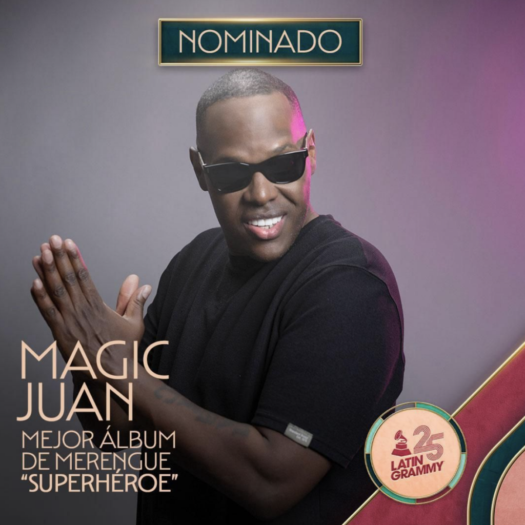 Magic Juan logra nominación a los codiciados Latin Grammy por su álbum “Superhéroe”