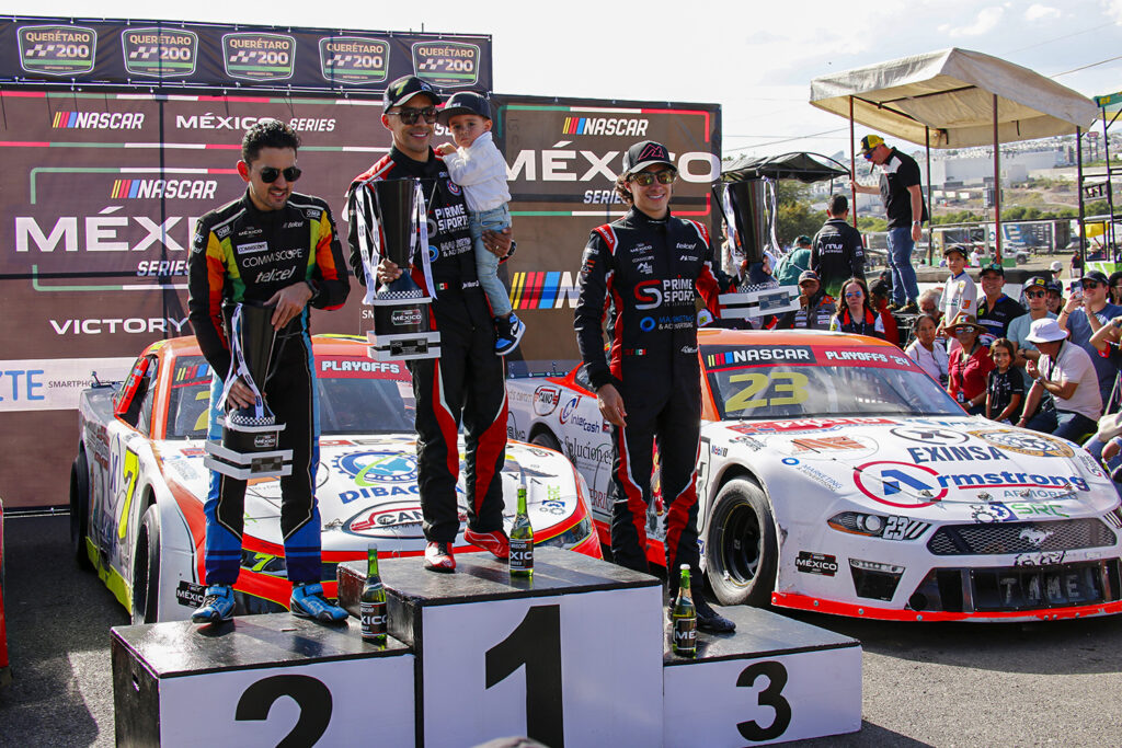 Max Gutierrez consigue tercer podio consecutivo en NASCAR México Series 2024