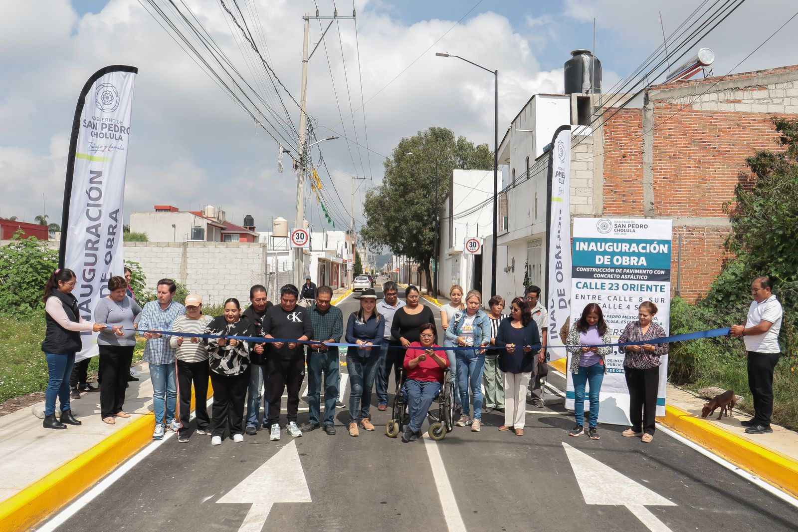 Entrega Angon resultados en Mexicaltzingo con nueva calle pavimentada