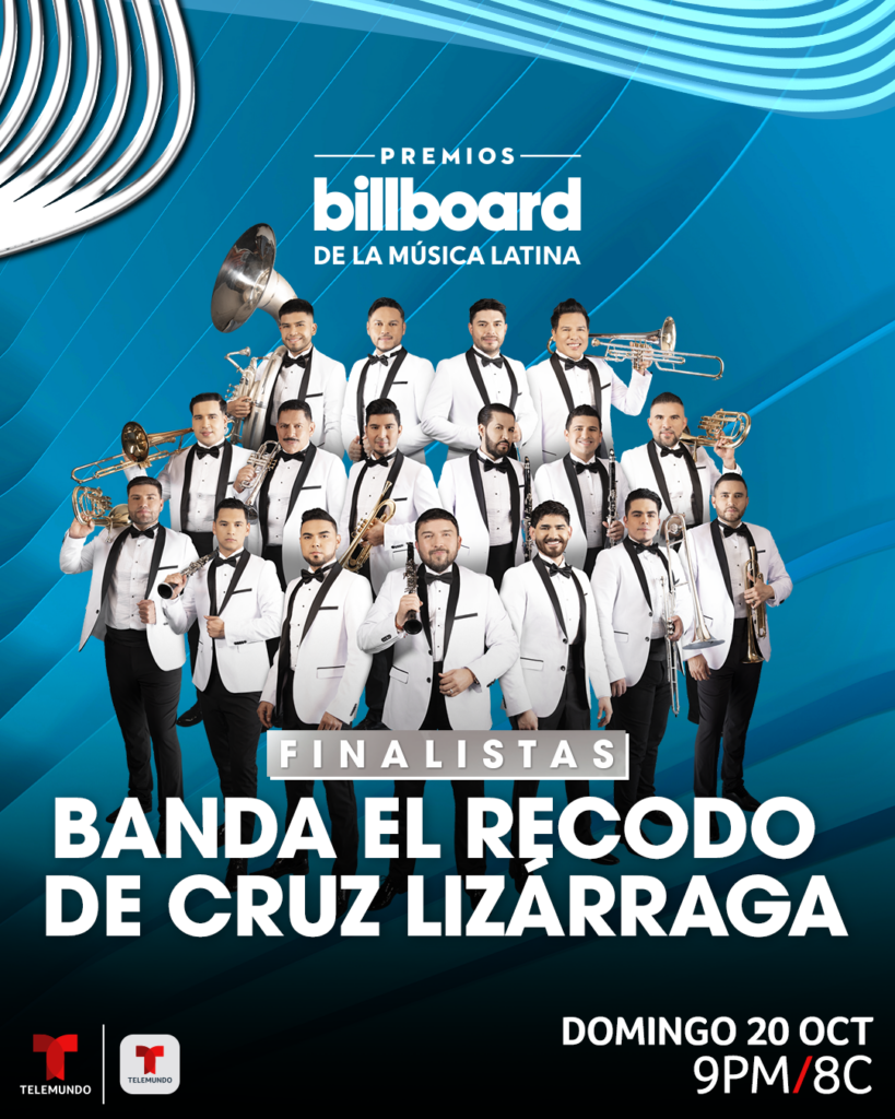 Banda el Recodo de Cruz Lizárraga nominados a  Premios Billboard de la música latina 2024