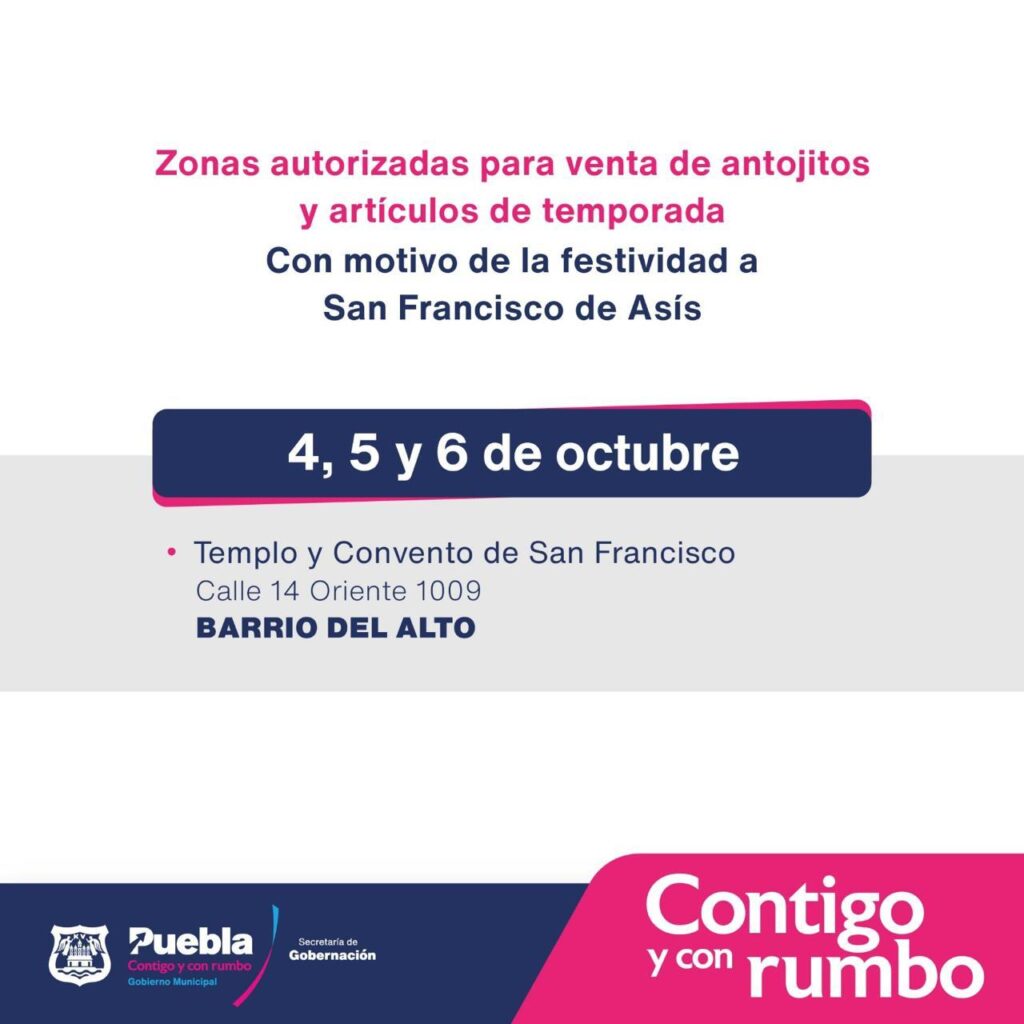 Fotonota: Habrá festividad de San Francisco este fin de semana en Puebla capital