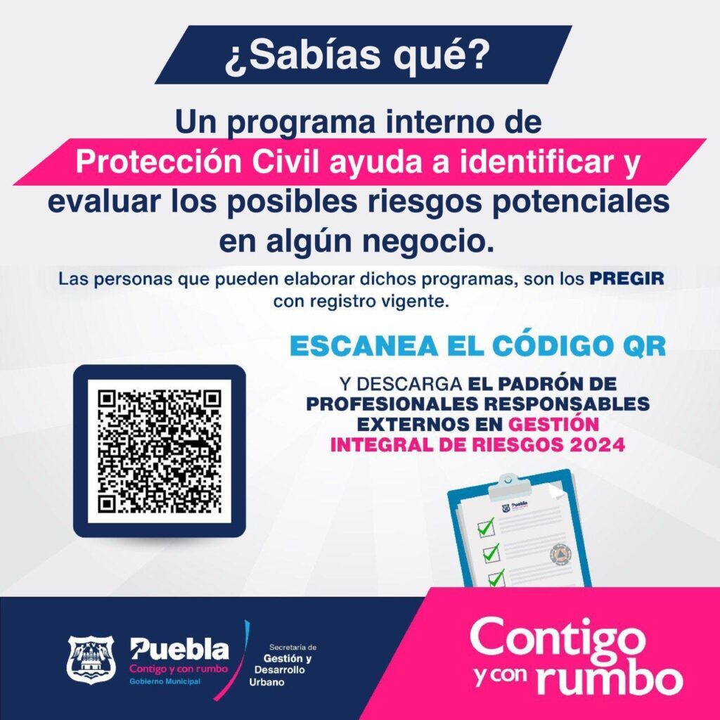 Aplican programa de Protección Civil al interior del ayuntamiento de Puebla