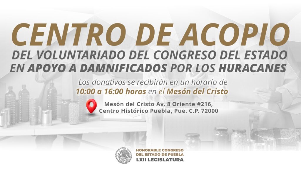 Centro de Acopio del Congreso continúa recepción de víveres para damnificados por lluvias