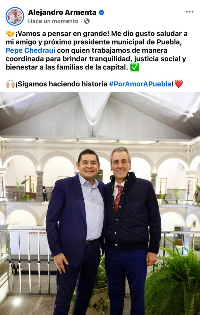 Seguridad, prioridad en el estado y la capital, coinciden Alejandro Armenta y Pepe Chedraui