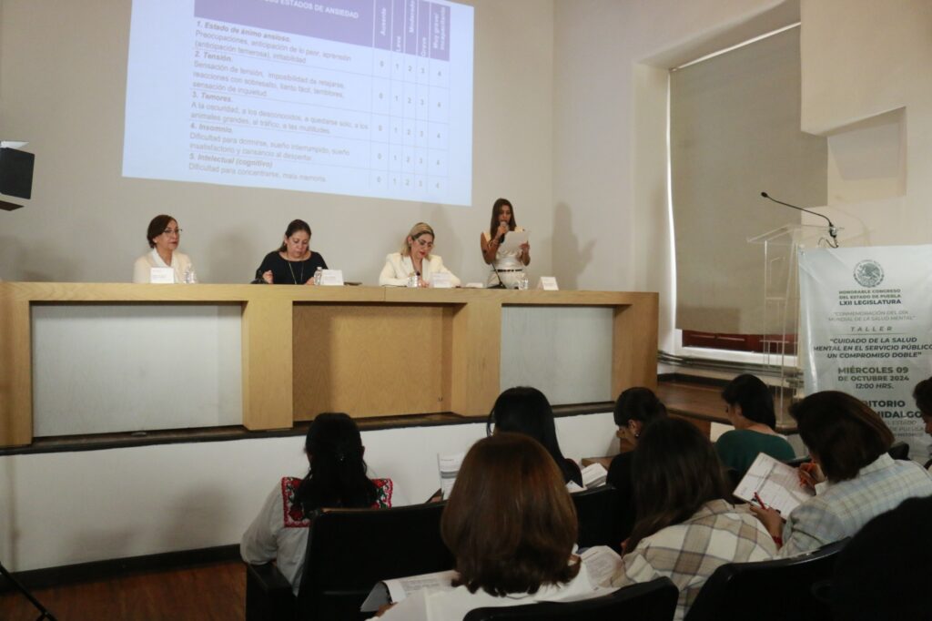 Fomenta Congreso del Estado la salud mental entre el personal