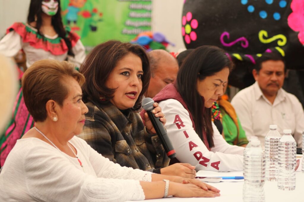 Invitan Ariadna Ayala y diputadas locales al Festival de Cempasúchil “Entre Cráneos y Catrinas” en Atlixco