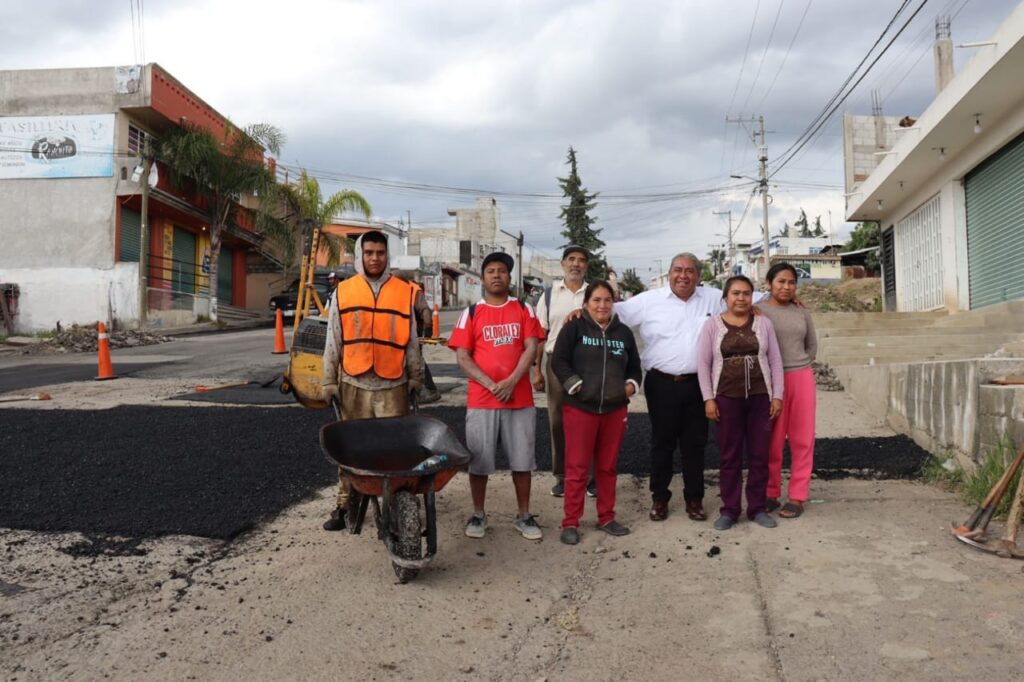 Inicia Severiano de la Rosa programa “Bacheo intenso Amozoc 2024”