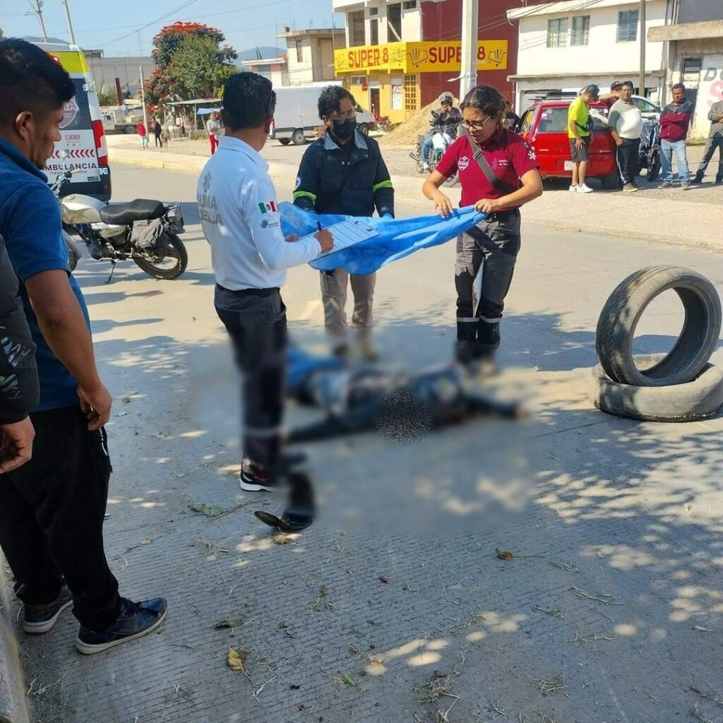 Murió motociclista al derrapar en la colonia Luis Donaldo Colosio