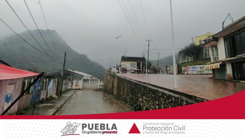 Frente frío 4 afectará Puebla con lluvias y vientos de 45 km por hora