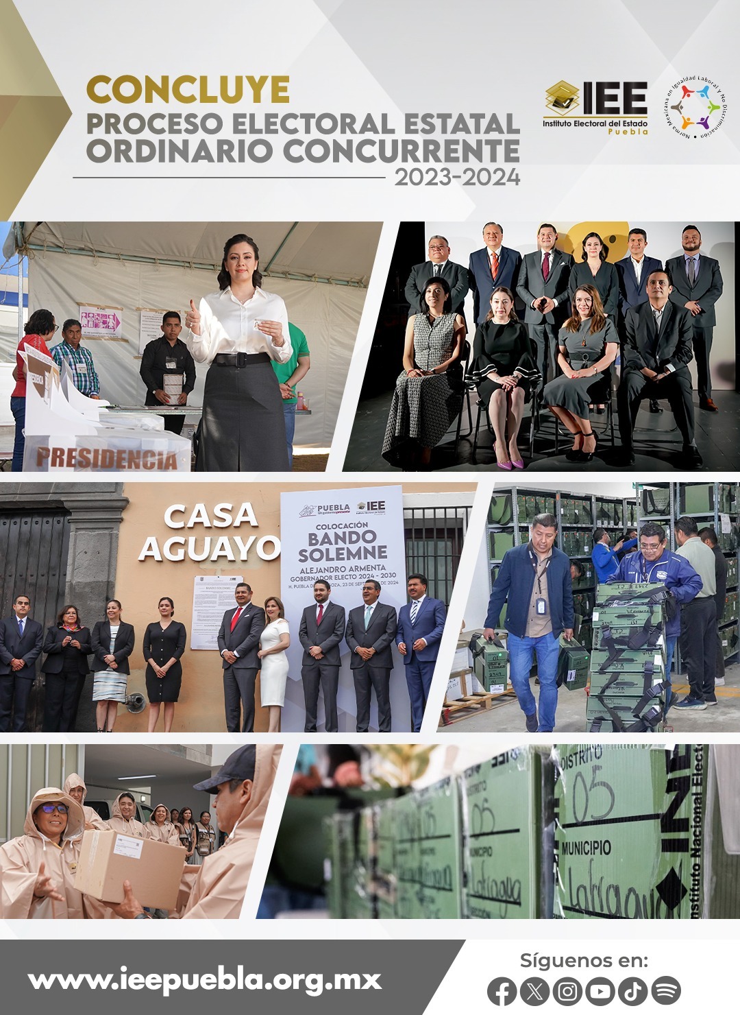 Concluye proceso electoral estatal ordinarioconcurrente 2023-2024