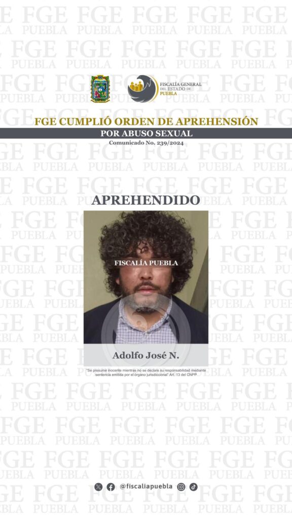 FGE cumplió orden de aprehensión por abuso sexual