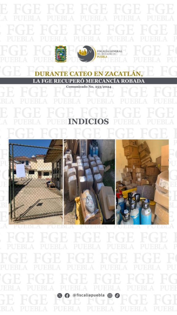 En Zacatlán encuentran inmueble con productos robados en la carretera a Chignahuapan