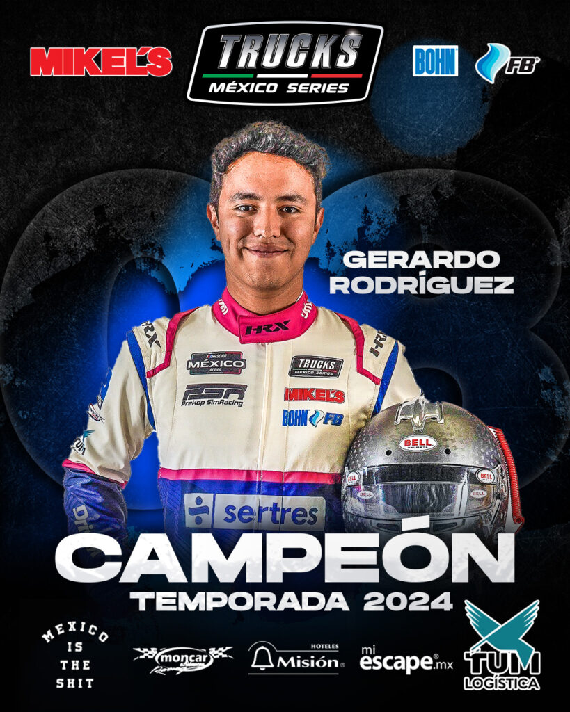 Gerardo Rodríguez es el campeón de la temporada 2024 de Trucks México Series