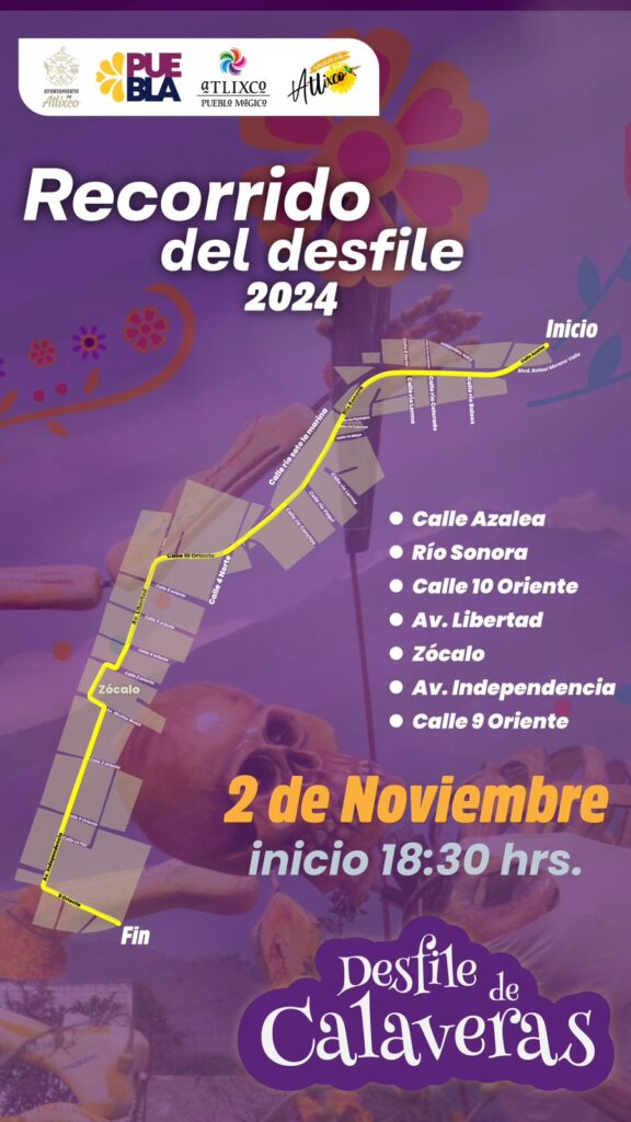 ¡Todo listo para el desfile de calaveras en Atlixco!