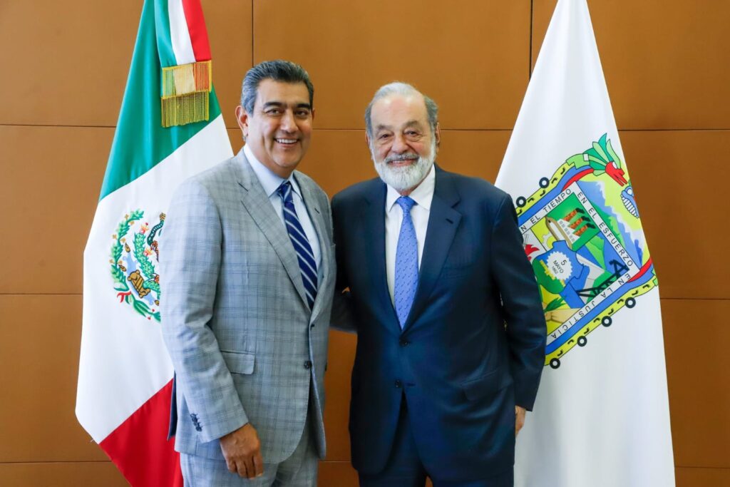 Sergio Salomón se reunió con Carlos Slim