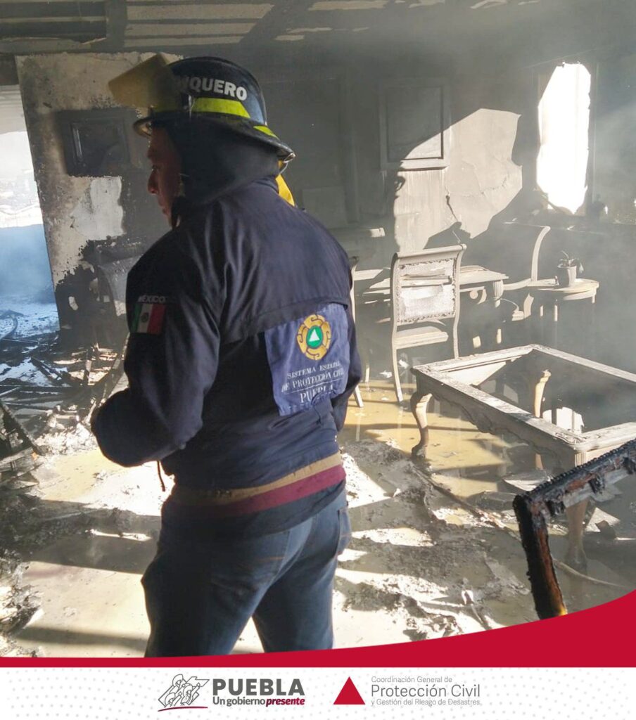 Video: Una persona lesionada dejó incendio en el residencial Torres Palmas