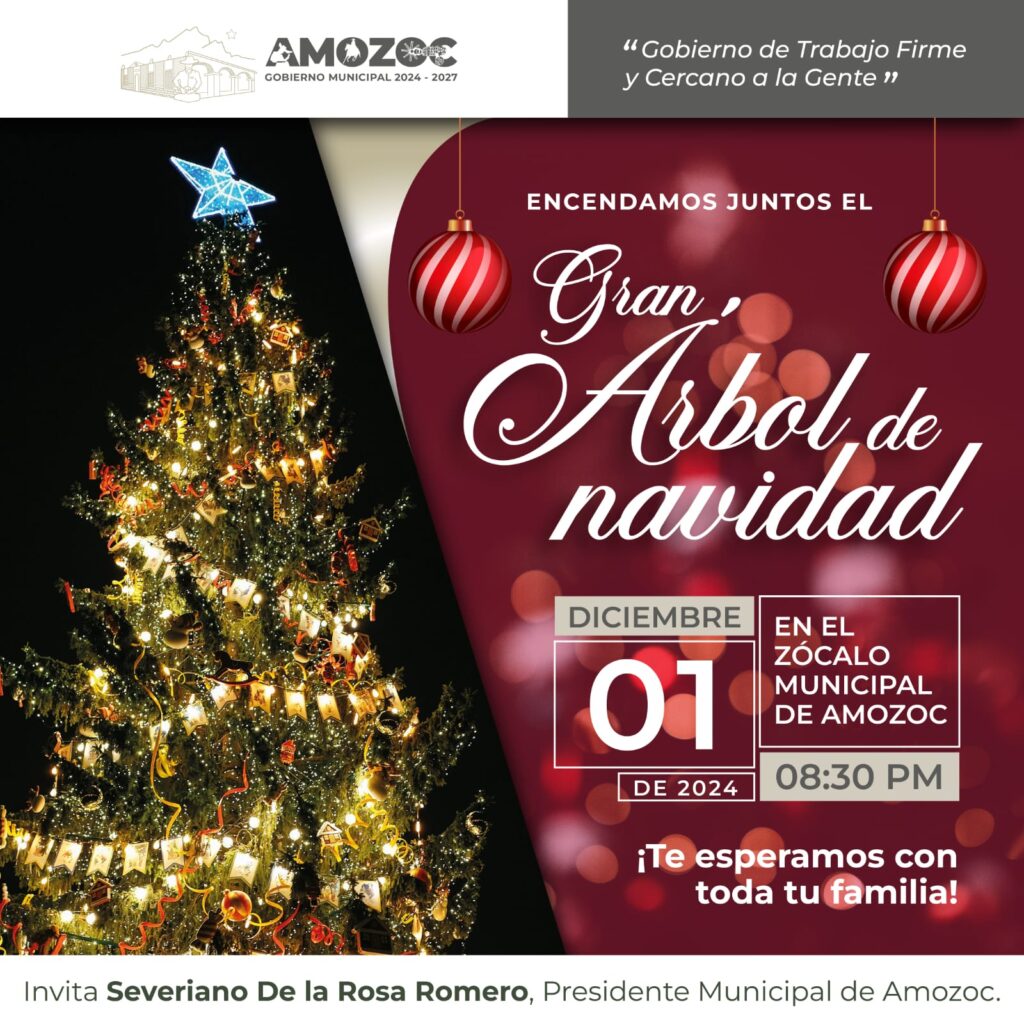 ¡La magia de la Navidad está por comenzar en Amozoc!