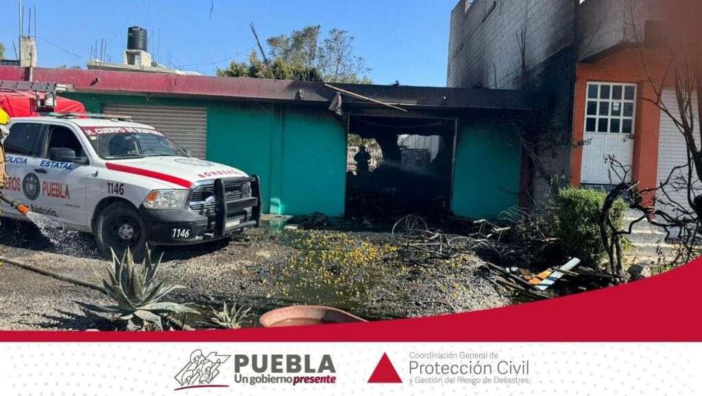 Dos lesionados y un fallecido dejó  explosión de polvorín en Santo Tomas Hueyotlipan