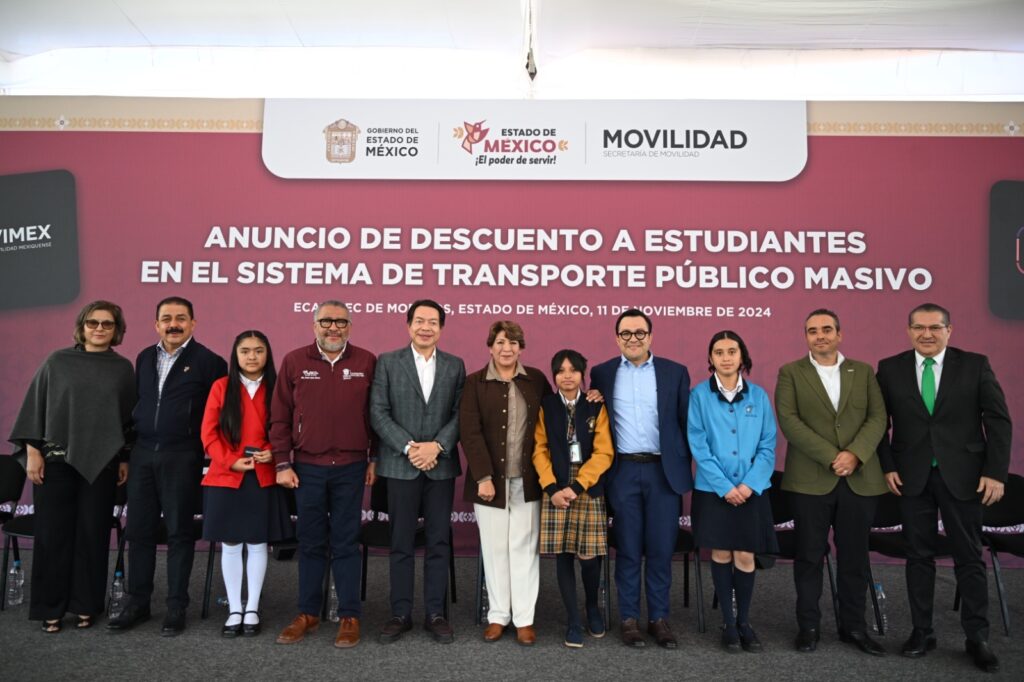Estudiantes mexiquenses recibirán descuento del 30% en el sistema de transporte masivo