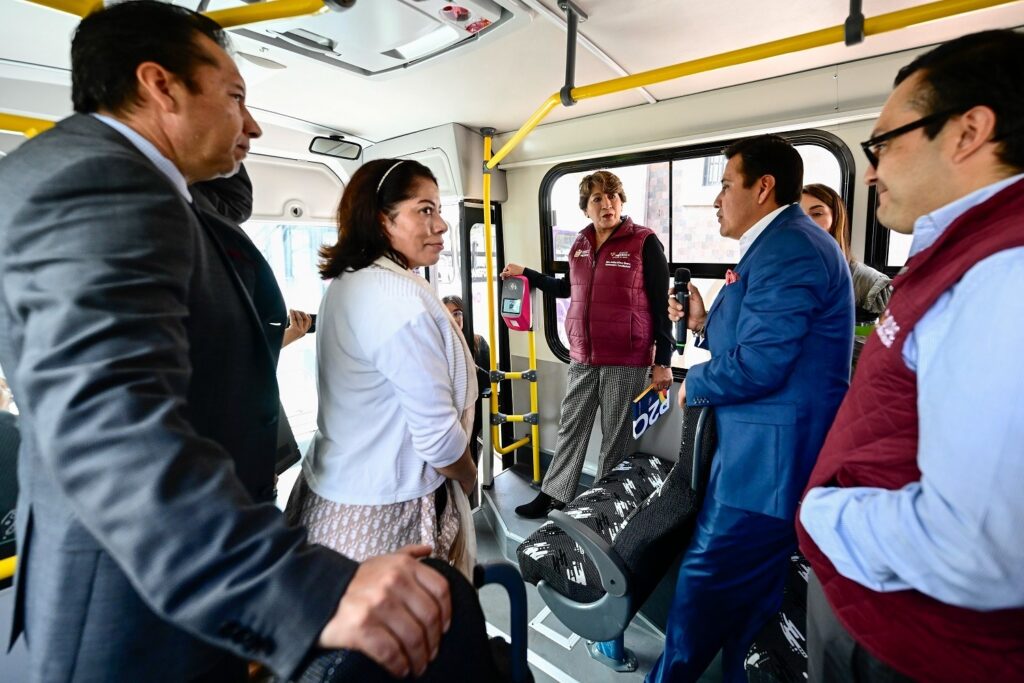 Gobernadora pone en marcha 26 nuevos autobuses del Circuito Interurbano Tollocan Norte