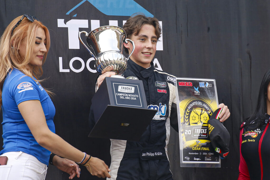 Se queda Jan Philipp Krüll con título de Novato del Año de Trucks México Series 2024