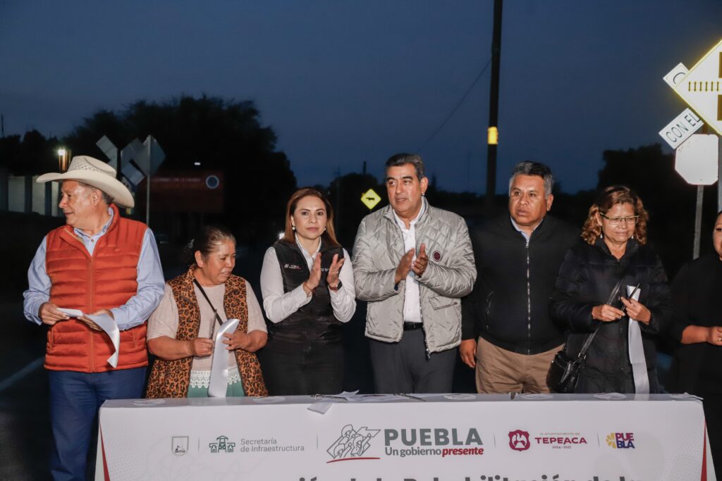 Detona gobierno de Sergio Salomón obras para mejorar movilidad y tejido social