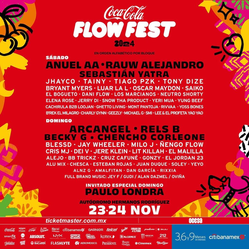 Flow Fest 2024: horarios, artistas, cómo llegar y todo lo que debes saber del festival