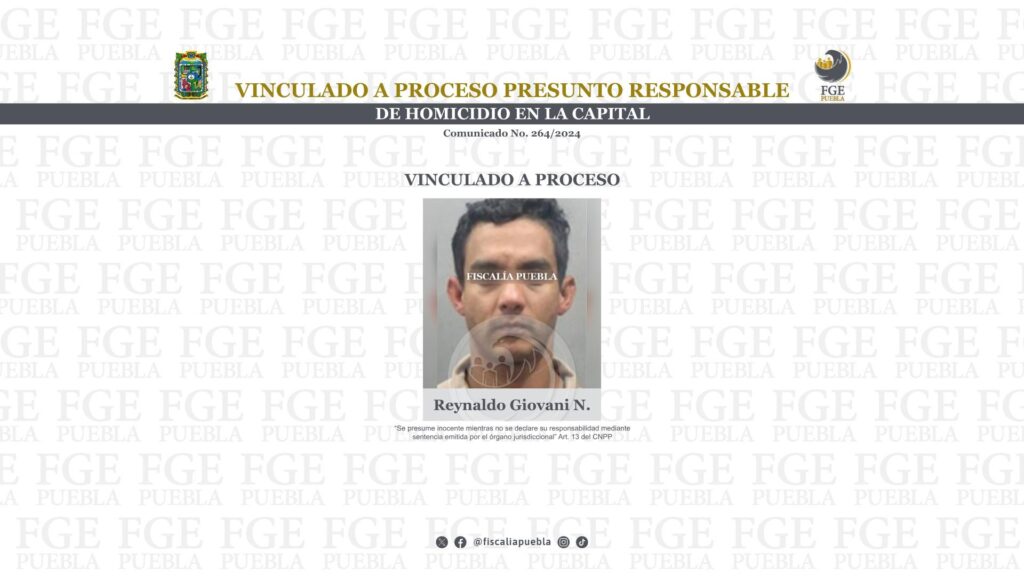 Vinculado a proceso presunto responsable de homicidio en la capital