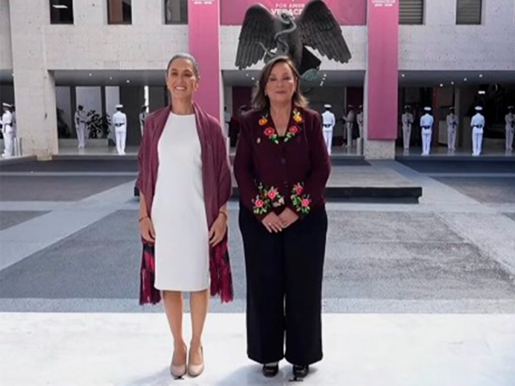 Participa Sheinbaum en toma de posesión de Nahle en Veracruz