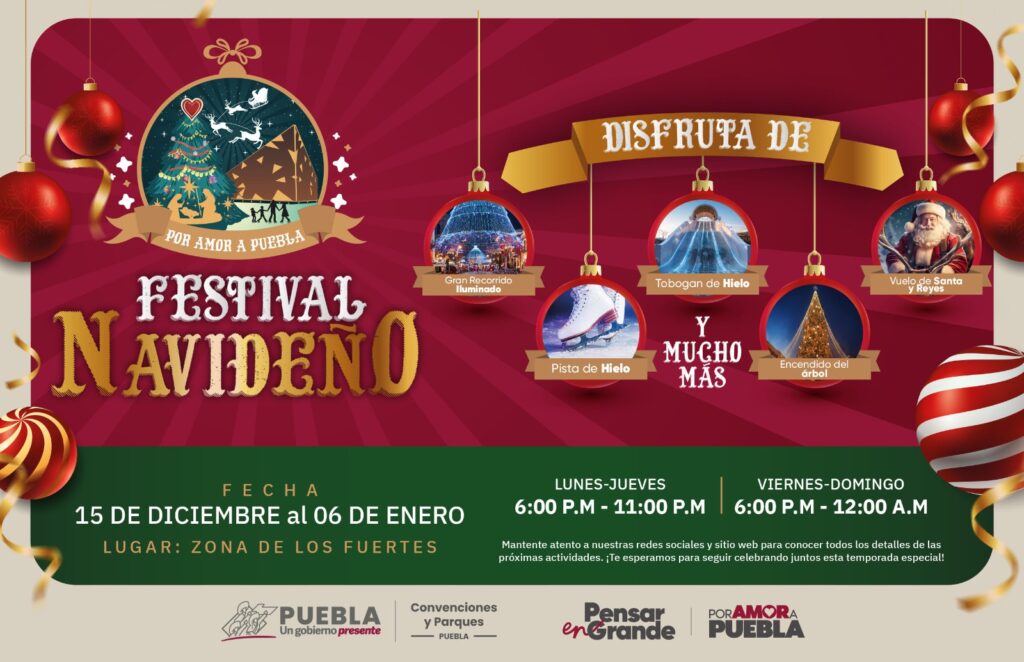 Armenta impulsa el festival navideño que une tradición y cultura en Puebla