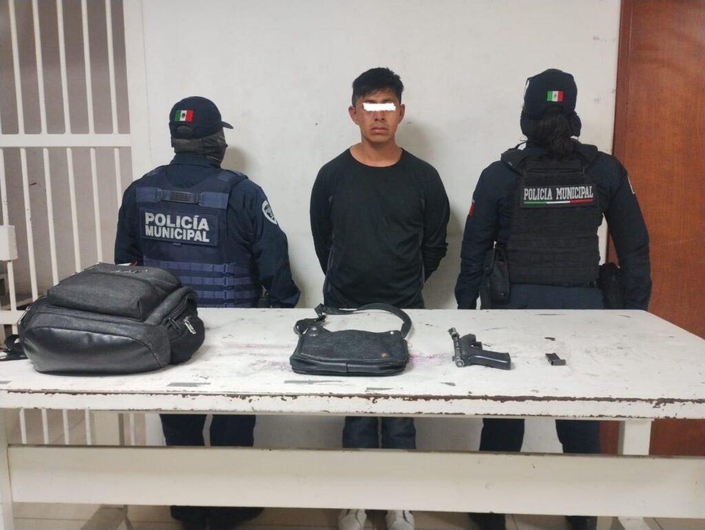 Detienen a presunto ratero en Cuautlancingo
