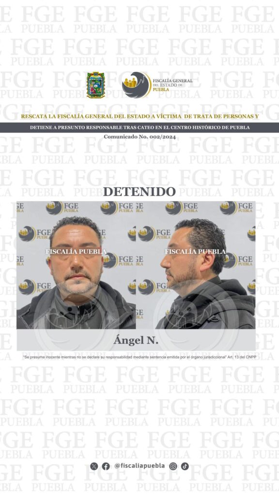 Se llama “Ángel”, pero está acusado de prostituir a una joven en pleno Centro Histórico de Puebla capital