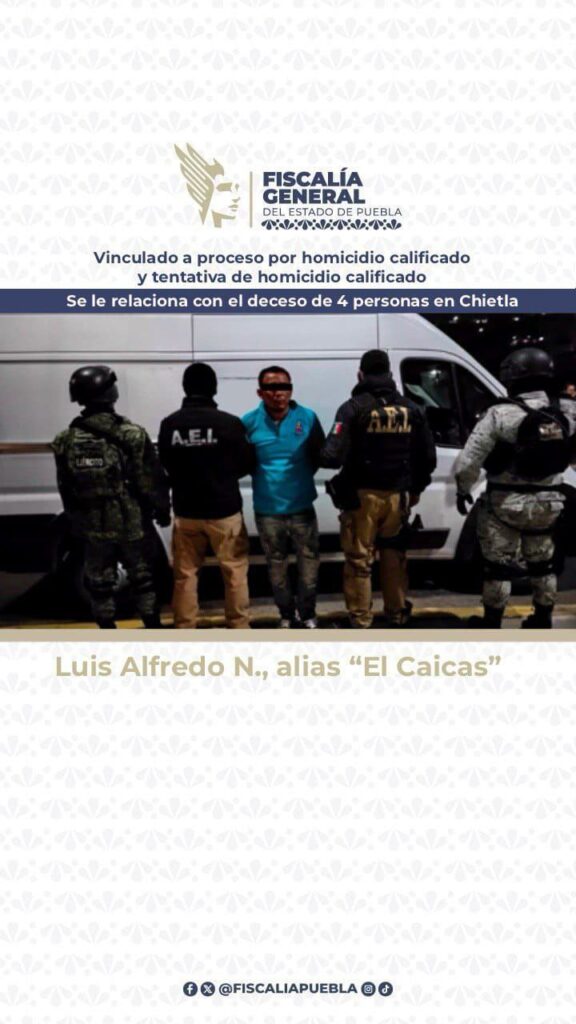 “El caicas” seguirá en prisión por la masacre en el panteón de Chietla